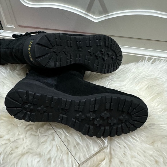 Ralph Lauren Tadina Suede Leather Boots - Picture 5 of 8